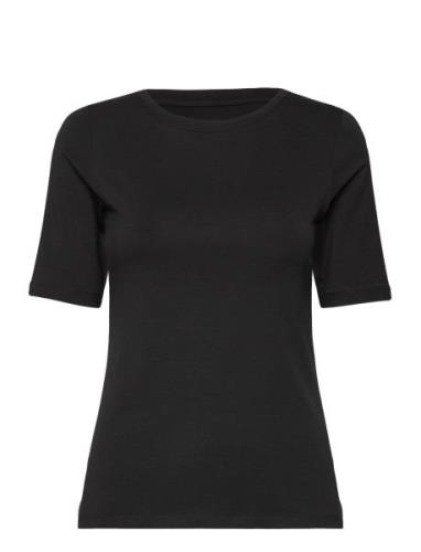 Women Bamboo S/S T-Shirt Slim Fit Toppi Black URBAN QUEST