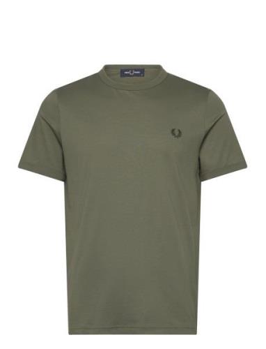 Ringer T-Shirt Tops T-shirts Short-sleeved Green Fred Perry