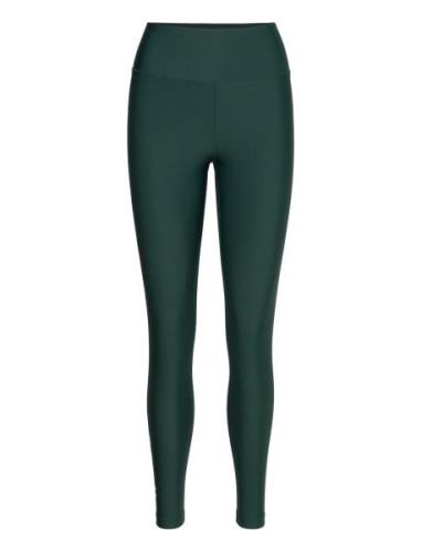 Graphic High Waist Tights Sport Running-training Tights Green Casall