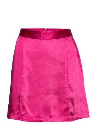 Satina Molanna Skirt Lyhyt Hame Pink Bzr