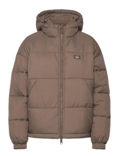 Alatna Over D Puffer Vuorillinen Takki Topattu Takki Brown Dickies