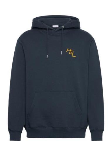 Hel Hooded Sweatshirt Tops Sweat-shirts & Hoodies Hoodies Blue Makia