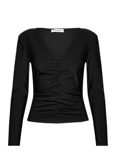 Blouse Tops Blouses Long-sleeved Black Sofie Schnoor