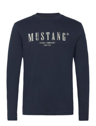 Style Asheville Tops T-shirts Long-sleeved Navy MUSTANG