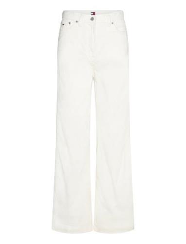 Tjw Claire Fine Cord Pant Bottoms Jeans Wide White Tommy Jeans