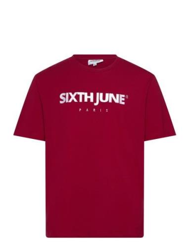 Essentiel Ss Tshirt Tops T-shirts Short-sleeved Red SIXTH JUNE