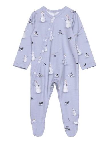 Baby Print Full Bodysuit Pitkähihainen Body Blue Gugguu