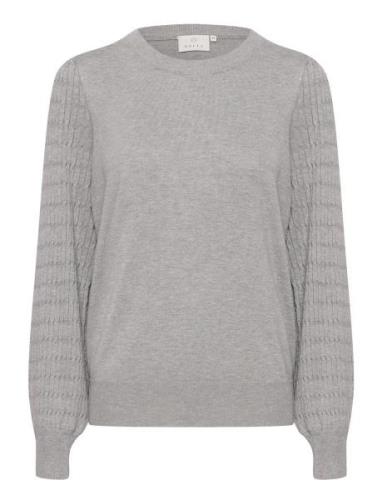 Kananna Pullover Tops Knitwear Jumpers Grey Kaffe