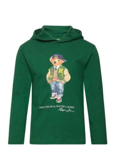 Polo Bear Cotton Jersey Hooded Tee Tops Sweat-shirts & Hoodies Hoodies...