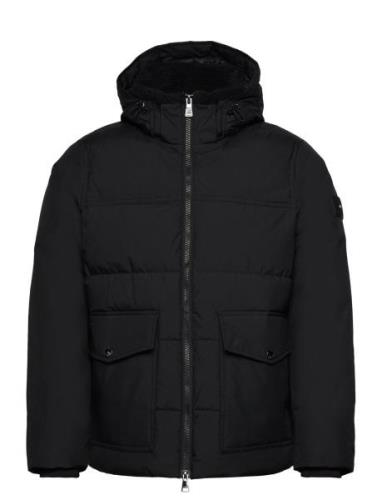 Rockie Utility Hooded Jacket Vuorillinen Takki Topattu Takki Black Tom...