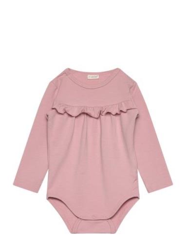 Body Ls Sweat Bodies Long-sleeved Pink Fixoni