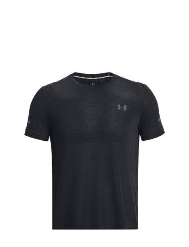 Ua Seamless Stride Ss Sport T-shirts Short-sleeved Black Under Armour