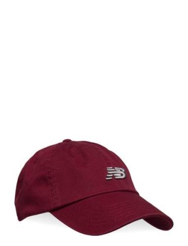 6 Panel Classic Hat Sport Headwear Caps Red New Balance