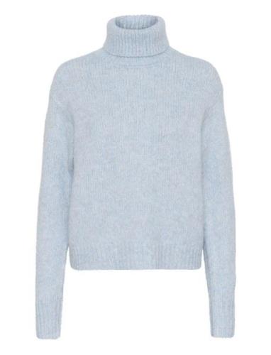 Katrina Ls Pullover Tops Knitwear Turtleneck Blue Kaffe