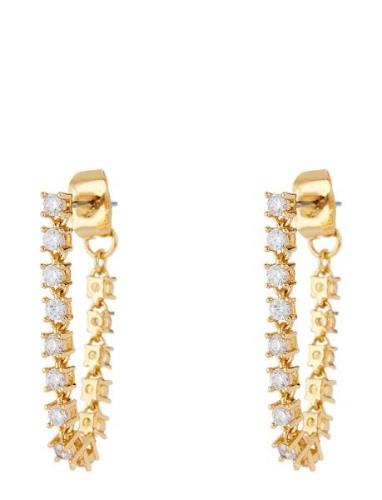 The Ballier Chain Studs-Gold Accessories Jewellery Earrings Studs Gold...