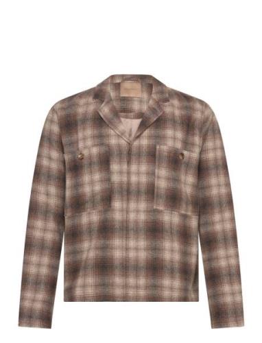 Cosimo Japanese Wool Check Villakangastakki Brown Rue De Tokyo