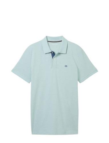 Basic Polo W Tops Polos Short-sleeved Blue Tom Tailor