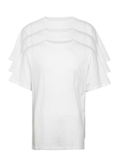 3 Pack Box Tee Tops T-shirts Short-sleeved White Denim Project