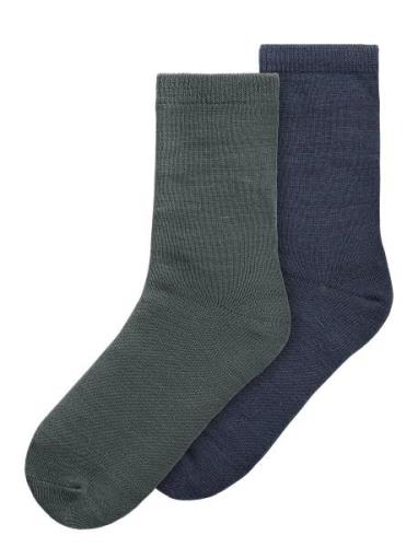 Nkmwak Wo/Bl 2P Sock Sukat Navy Name It