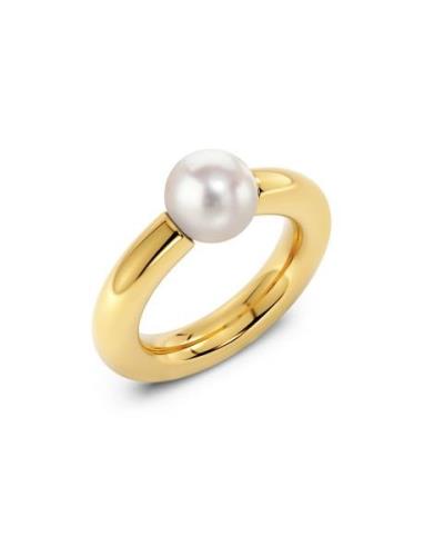 Modernist Pearl Ring Sormus Korut Gold Edblad