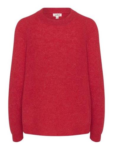 Sltuesday Raglan Pullover Ls Tops Knitwear Jumpers Red Soaked In Luxur...