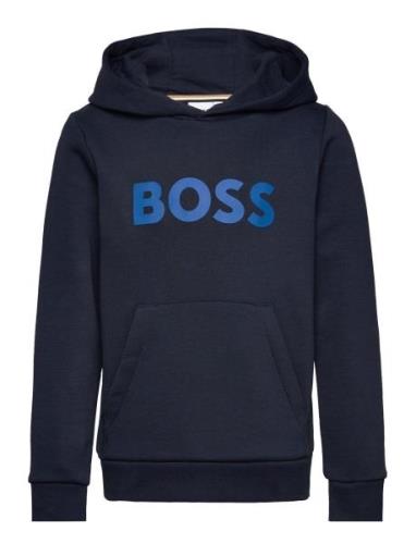 Hooded Sweatshirt Tops Sweat-shirts & Hoodies Hoodies Navy BOSS