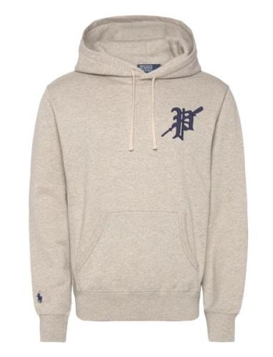 Fleece Graphic Hoodie Tops Sweat-shirts & Hoodies Hoodies Beige Polo R...