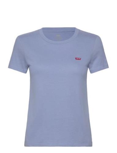 Perfect Tee Forever Blue Cotto Tops T-shirts & Tops Short-sleeved Blue...