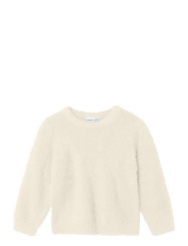 Nmfnannelise Ls Knit Tops Knitwear Pullovers Cream Name It