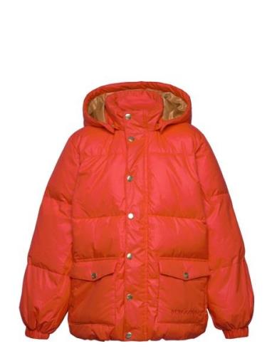 Heavy Hooded Puffer Jacket Toppatakki Red Mini Rodini