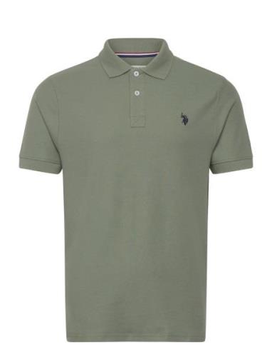 Uspa Polo Alfred Men Tops Polos Short-sleeved Green U.S. Polo Assn.