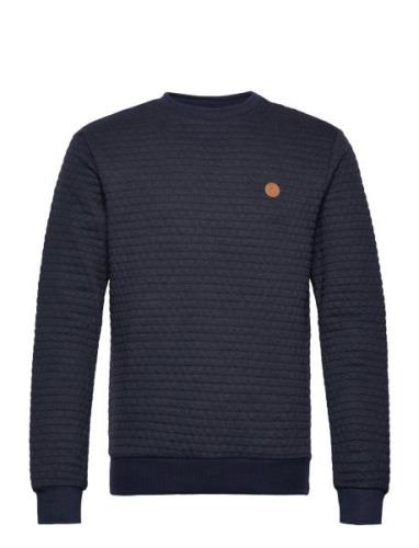 Indash Tops Knitwear Round Necks Navy INDICODE