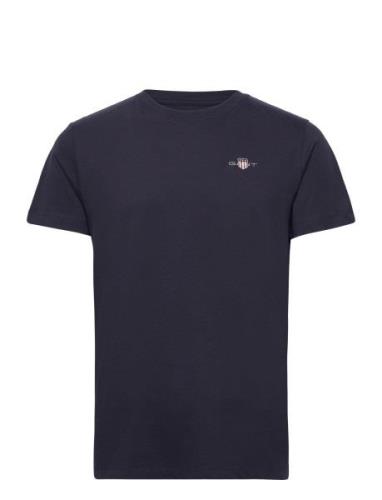 Shield Pajama T-Shirt Tops T-shirts Short-sleeved Navy GANT