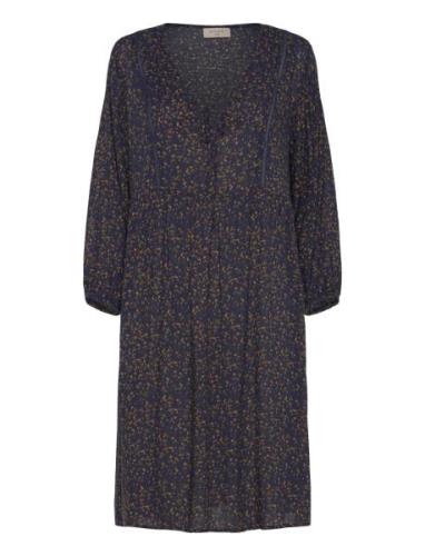 Fqadney-Dress Polvipituinen Mekko Navy FREE/QUENT