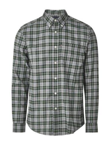 Casual Check Flannel B.d Shirt Tops Shirts Casual Green Lexington Clot...