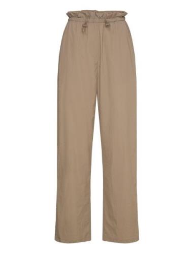 Track Trousers Bottoms Trousers Straight Leg Brown Rosemunde