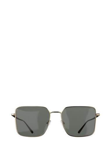 Iga Gold Green Neliönmuotoiset Aurinkolasit Black Corlin Eyewear