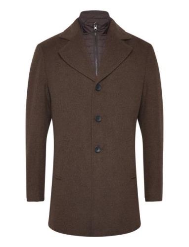 Bs Portmore Slim Fit Coat Villakangastakki Pitkä Takki Brown Bruun & S...