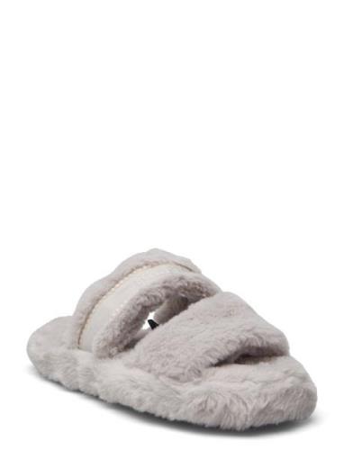 Hilfiger Fur Basics Slipper Aamutossut Tohvelit Grey Tommy Hilfiger