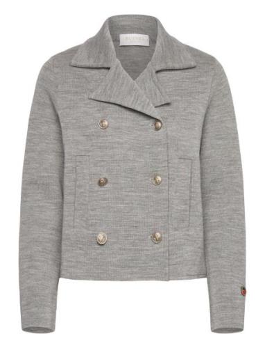 Indra Jacket Tops Knitwear Cardigans Grey BUSNEL