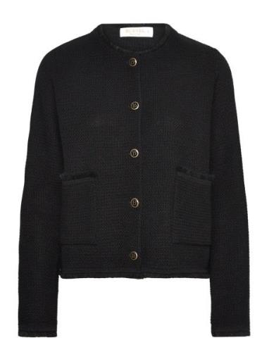 Brandy Jacket Tops Knitwear Cardigans Black BUSNEL