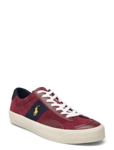 Sayer Leather-Suede Sneaker Matalavartiset Sneakerit Tennarit Burgundy...