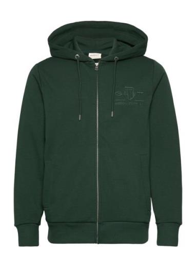 Reg Tonal Shield Full Zip Hoodie Tops Sweat-shirts & Hoodies Hoodies G...