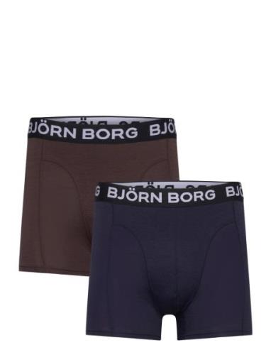 Bamboo Cotton Blend Boxer 2P Bokserit Navy Björn Borg