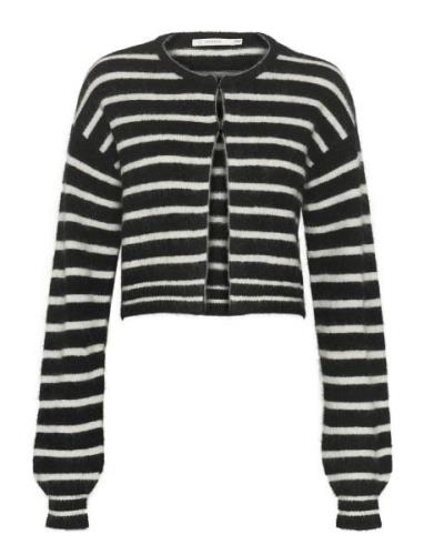 Debbiegz Short Cardigan Tops Knitwear Cardigans Black Gestuz