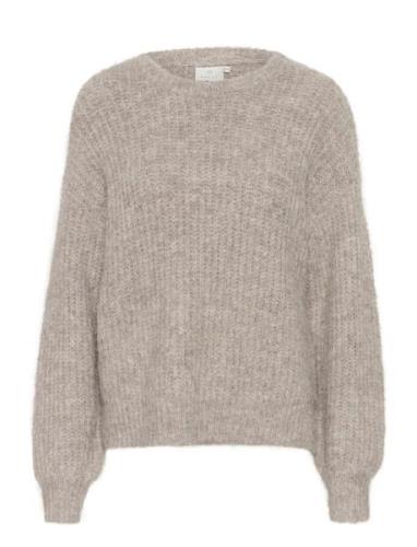 Kamichelle Pullover Tops Knitwear Jumpers Beige Kaffe