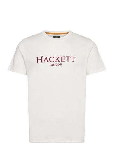 Heritage Classic Tee Tops T-shirts Short-sleeved White Hackett London