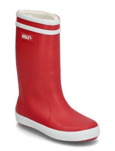 Ai Lolly Pop Fur 2 Rouge Shoes Rubberboots High Rubberboots Red Aigle