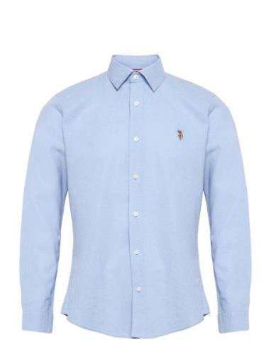 Uspa Shirt Bolt Men Tops Shirts Casual Blue U.S. Polo Assn.