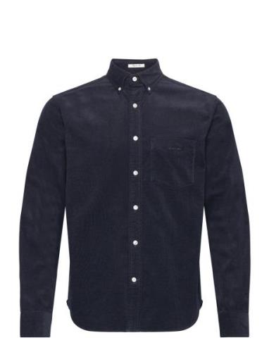 Reg Ut Corduroy Shirt Tops Shirts Casual Navy GANT